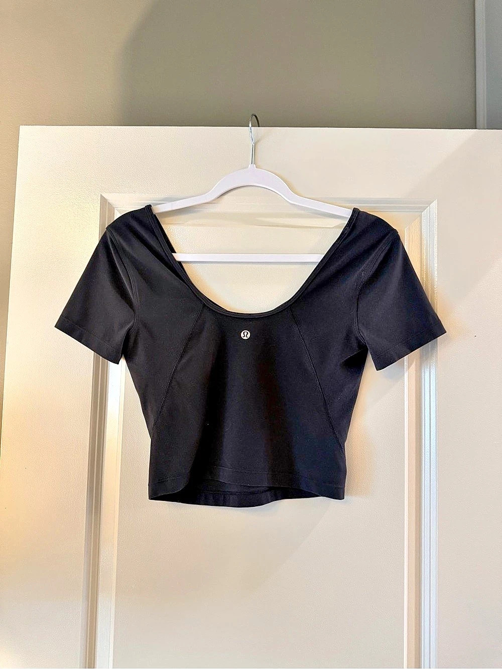 Lululemon Align Scoop-Back Short-Sleeve Shirt Black